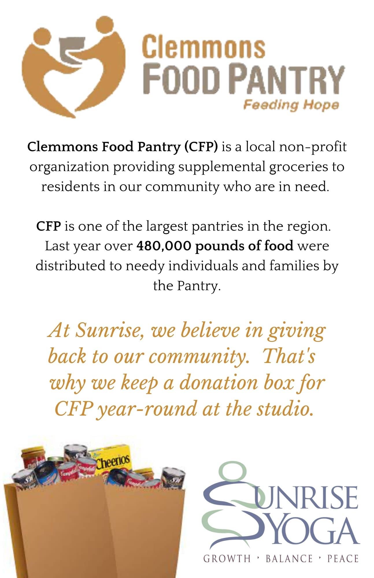 Clemmons Food Pantry Flyer
